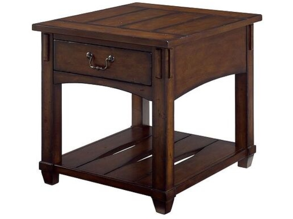 Rectangular Drawer End Table