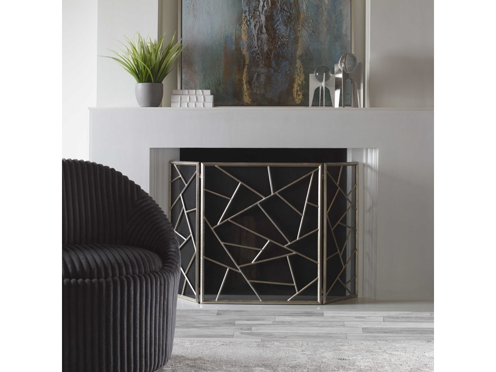 Uttermost Armino Fireplace Screen Furniture Accessories Fireplaces