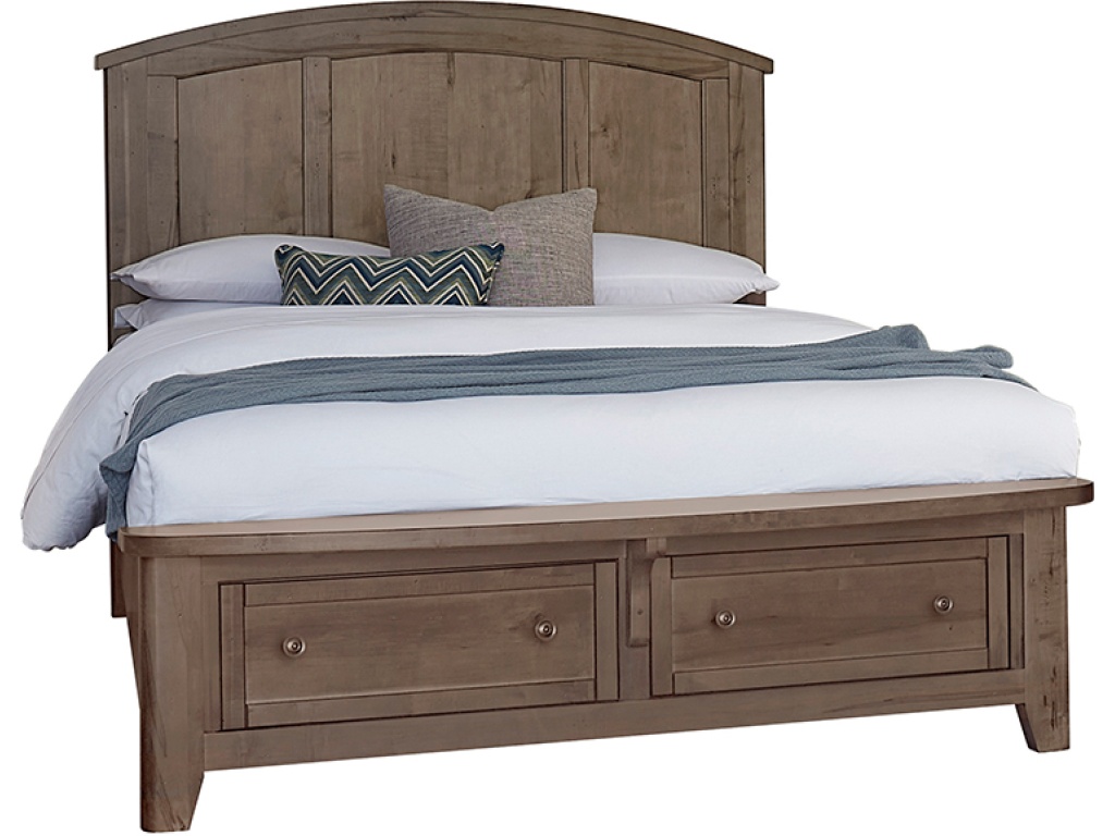 Arch Bed With Storage Footboard