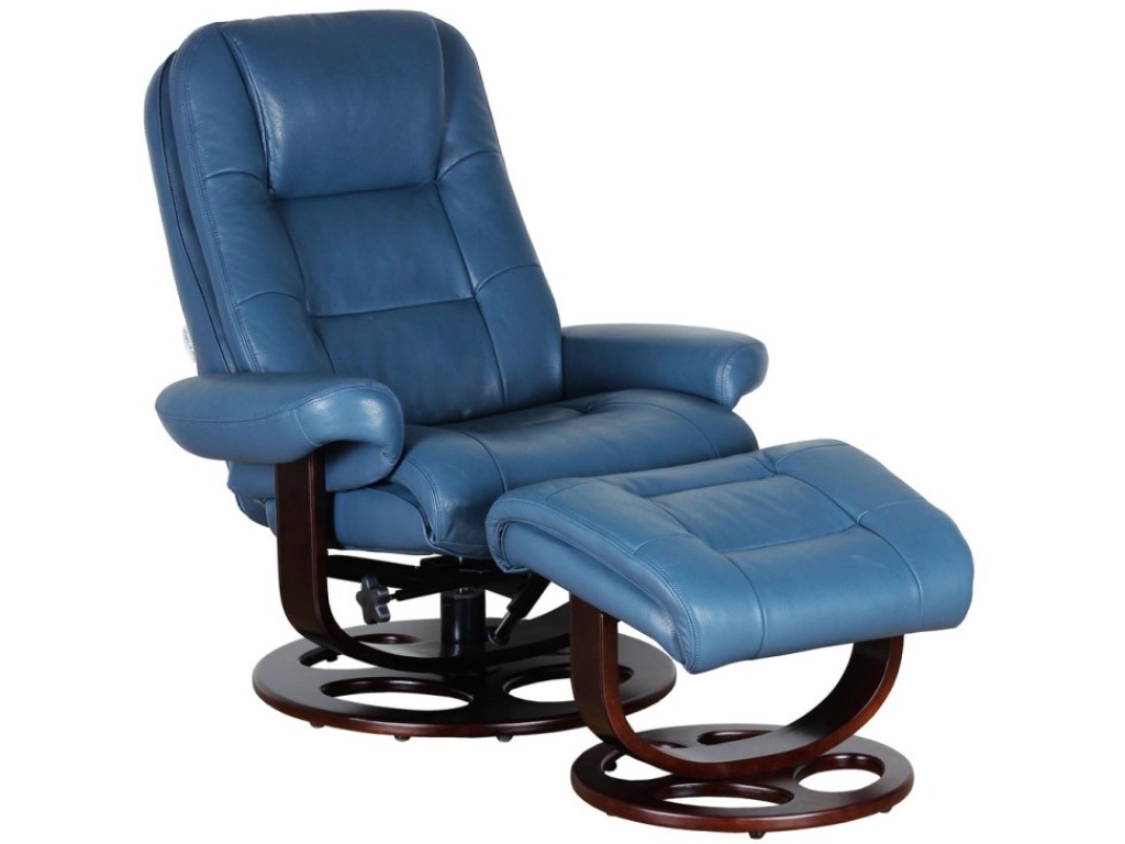 Jacque Pedestal Reclining Chair & Ottoman