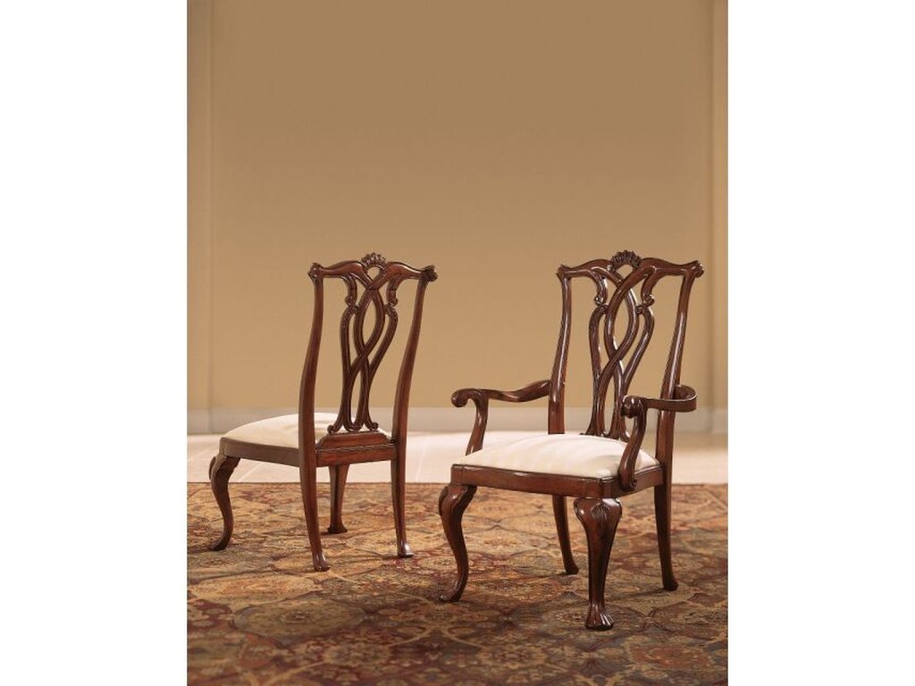 Pierced Back Arm Chair