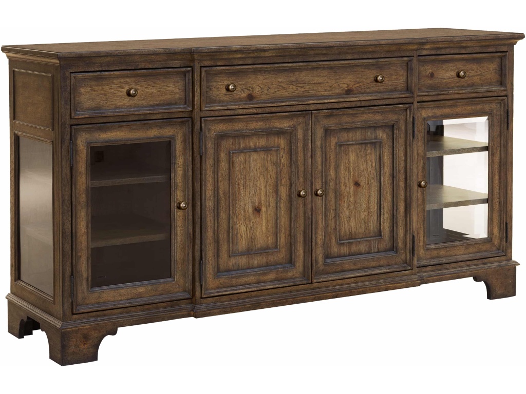 PFC Revival Row 3-Drawer Buffet with Cabinet Doors