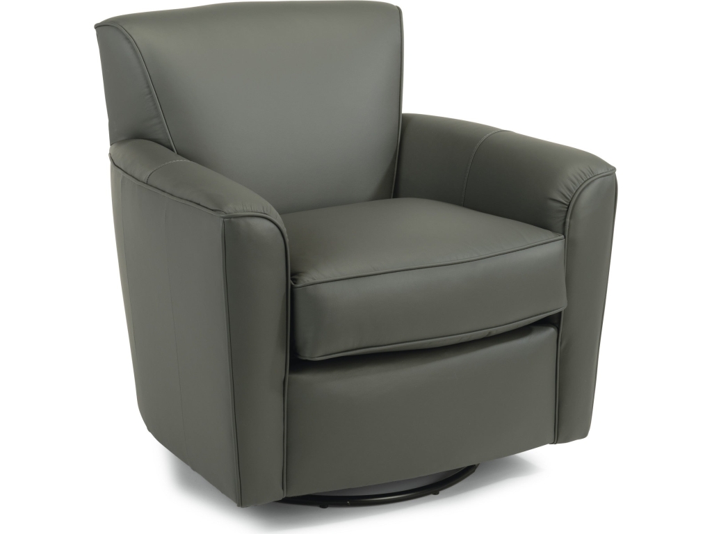 Kingman Leather Swivel Glider